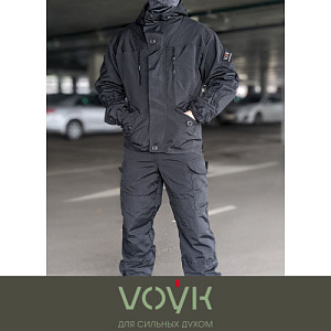 Костюм Горка 5 VOЎК Twill утеплённая с флисом Black