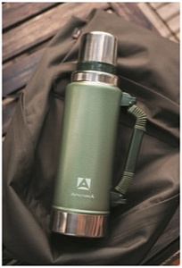 Термос Арктика 106-1250Р с ручкой (зелёный)