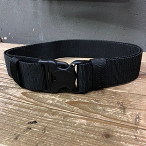 Ремень МВД нового образца с пряжкой-фастекс (гладкий, усиленный) black