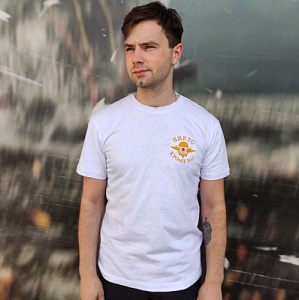 Футболка "ВДВ. Никто, кроме нас", вышитая, белая