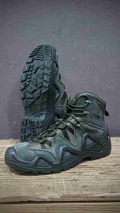 Ботинки тактические LOWA ZEPHYR GTX Mid Olive РЕПЛИКА