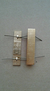 Лычка металлическая 10х45 мм золотая 1шт