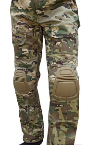 Брюки тактические со встроенными наколенниками Multicam