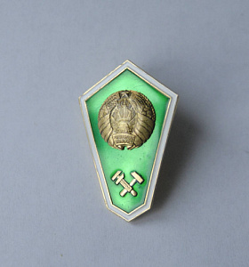 Значок о среднем техническом образовании зеленый