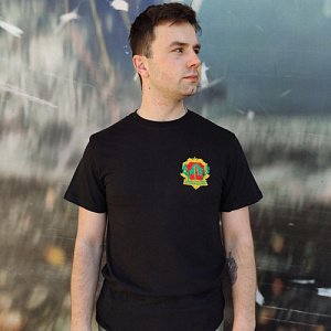 Футболка "Пограничная служба РБ", вышитая, желтый