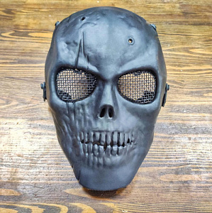 Маска защитная череп (black)