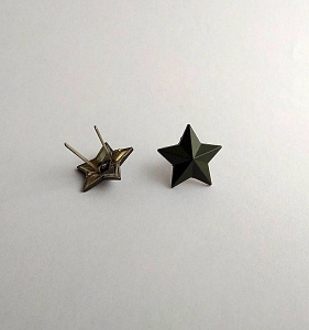 Звезда МВД 20 мм зелёная литая 1 шт