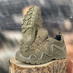 Ботинки треккинговые мембранные ELKLAND 171 Olive