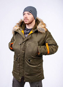 Куртка зимняя мужская Apolloget HUSKY CAPERS ORANGE