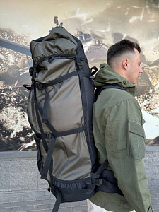  Рюкзак дорожный Кентавр 130Л Olive/Black