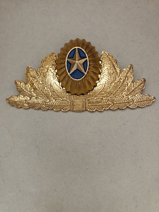Кокарда Казахстан генеральская золотистая со звездой