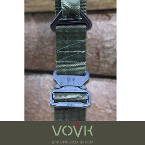 Ремень тактический VOЎK пряжка-кобра "ЗУБР-Т" Olive