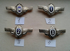 Знак классности ВС РФ солдатский синий фон 1шт