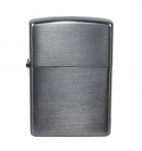 Зажигалка бензиновая белый металлик 35x55 мм