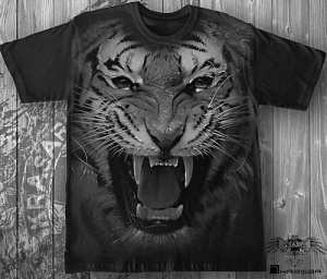 Футболка Krasar односторонняя тигр