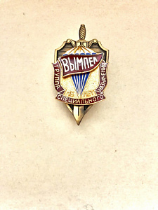 Знак Группа специального назначения Вымпел 15 лет горячая эмаль