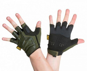 Перчатки беспалые mechanix m-pact fingerless Olive Black