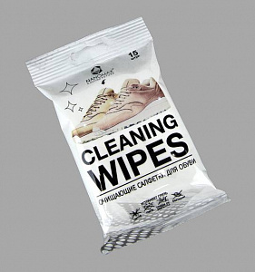 Влажные салфетки для кроссовок CLEANING WIPES 15 шт