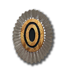 Кокарда Казачество офицерский состав серебристая чёрный центр