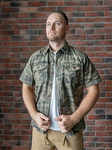 Рубашка Freedom  с коротким рукавом, woodland