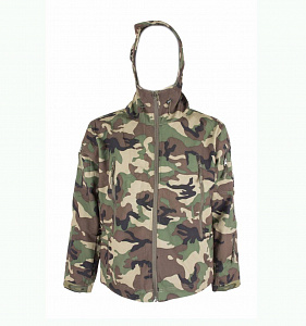 Куртка Оперативник Shark Skin Soft Shell на толстом флисе Woodland