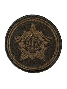 Шеврон Генерального штаба (ГШ)  МО РБ на боевую форму оливковый одноцветный вышитый на липучке