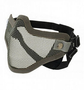 Маска защитная сетчатая на нижнюю часть лица grey