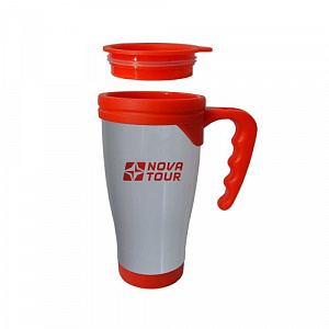 Термокружка из нержавеющей стали NOVA TOUR Сильвер 400 серая