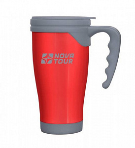 Термокружка из нержавеющей стали NOVA TOUR Сильвер 400 красная