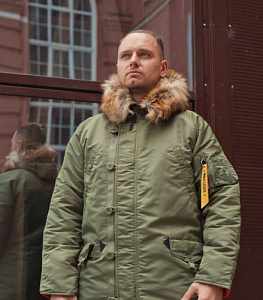 Куртка зимняя мужская M65 Casual Аляска N-3B Sage Green