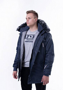 Куртка зимняя   мужская Apolloget ARKTIKA Steel Blue / Gun Metal