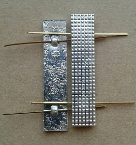 Лычка металлическая 10х45 мм серебристая 1шт