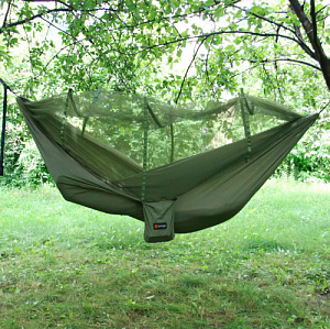 Гамак туристический с москитной сеткой "Saboteur" Сплав Olive