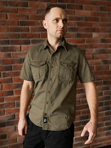Рубашка Freedom  с коротким рукавом, olive