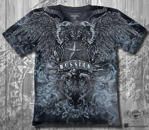 Футболка Krasar двусторонняя орёл двуглавый