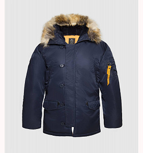 Куртка зимняя мужская Apolloget HUSKY REGULAR Rep. Blue / Orange