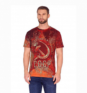 Футболка Krasar двусторонняя Звезда СССР Тотал мужская