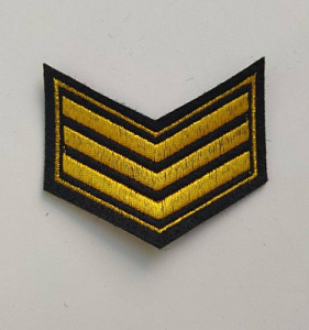 Шеврон 3 курс ( курсовка ) МВД вышитый золото