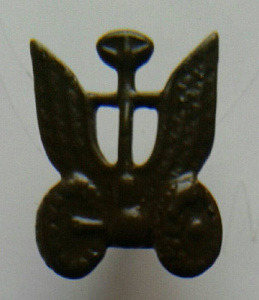 Эмблема петлица Автомобильные Войска СССР металл. зелёная