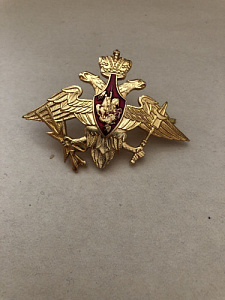 Кокарда ВКО ВС РФ на тулью