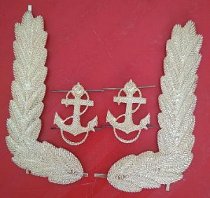Орнамент и якоря на офицерский китель ВМФ СССР