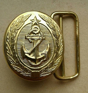 Пряжка ВМФ СССР на офицерский парадный ремень