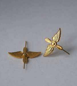 Эмблема петлица ВВС золото Тип 2  1 шт