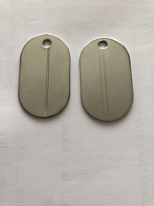 Жетон без рисунка разделительная полоса с одной стороны