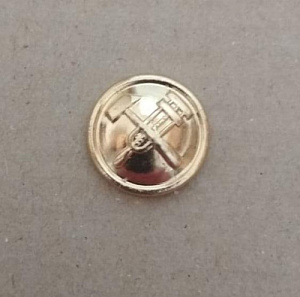Пуговица ЖД золотистая 14 мм