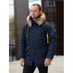 Куртка зимняя мужская M65 Casual Аляска N-3B Rep. Blue