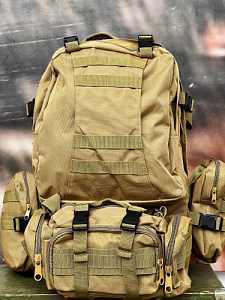 Рюкзак тактический с подсумками Coyote