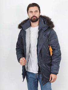  Куртка зимняя мужская Apolloget EVERREST Steel Blue/Gun Metal