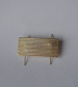 Лычка металлическая 20*45 мм золотая