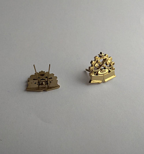 Эмблема петлица Инженерные войска литая 1 шт